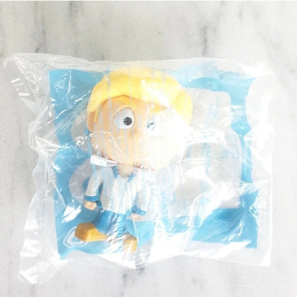 #AA 2021 McDonald's Happy Meal Toy Scooby Doo Bobble Head FRED Bobblehead #4 New